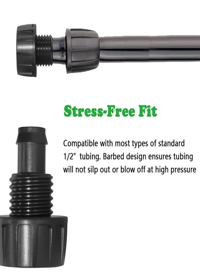 Hooshing 4PCS 1/2 Inch Drip Irrigation Tubing to Faucet Garden Hose Adapter 3/4" to 1/2" Irrigation Hose Adapter Reusable Connector Fittings for Garden Supplies - Image 2